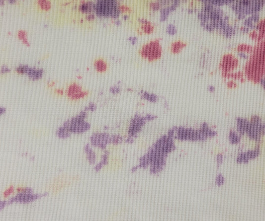 Cotton Thermal Knit Fabric Tie Dye 240GSM Fabric
