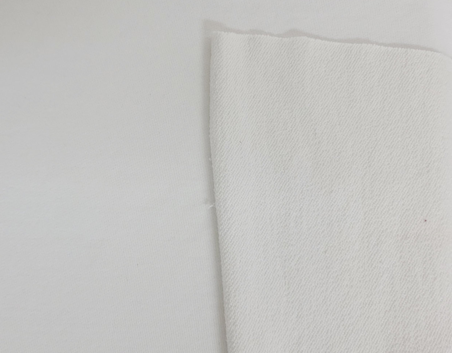 White Cotton French Terry Knit 460GSM