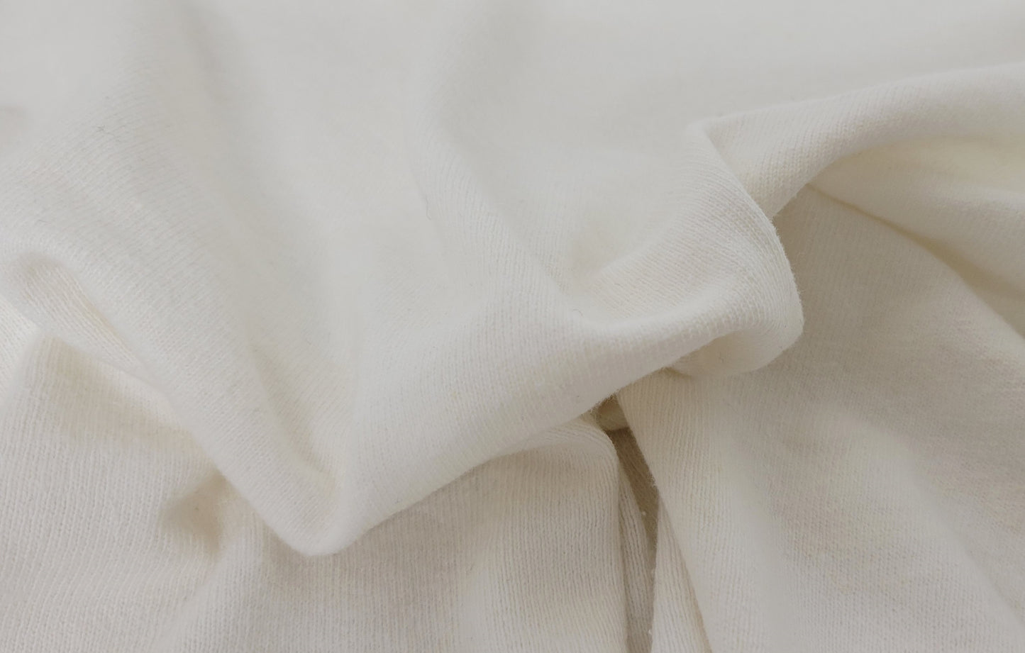 Off White 100% Linen Jersey Knit 340GSM