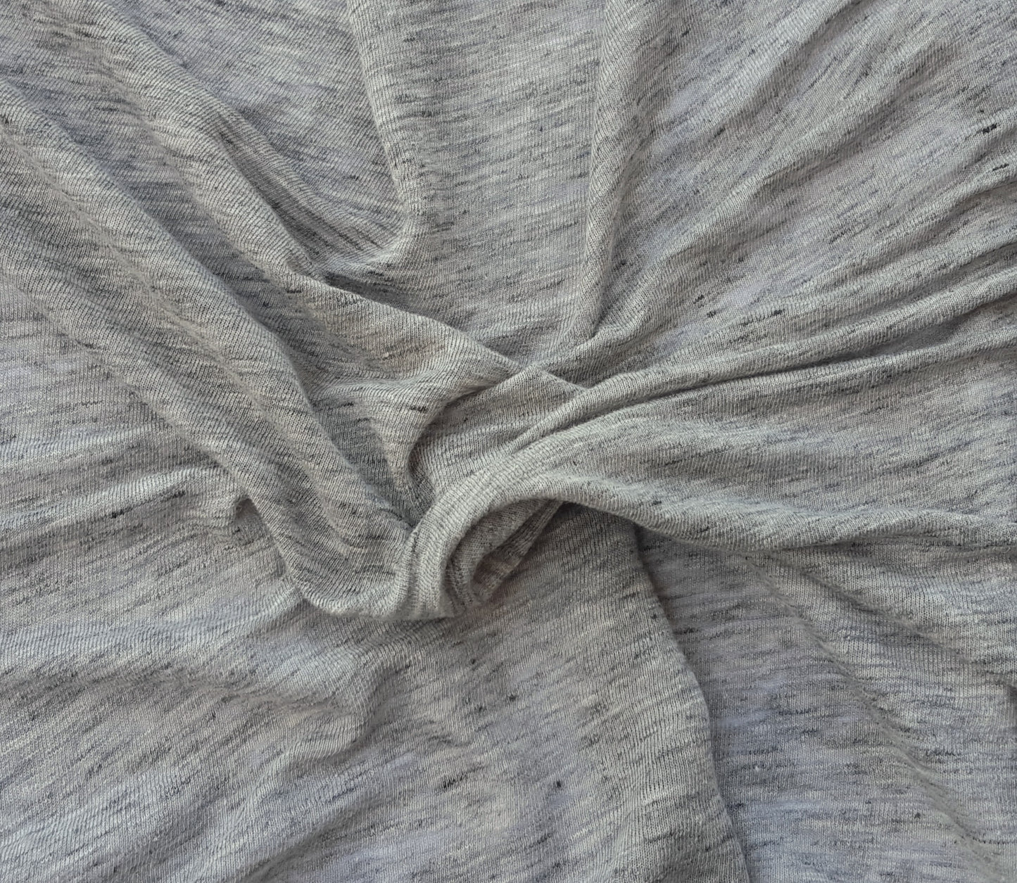 Heather Gray 100% Linen Jersey
