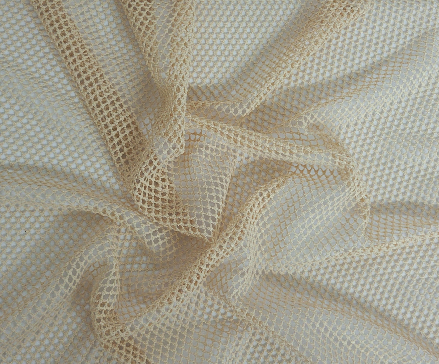 Nude Polyester Fishnet Knit