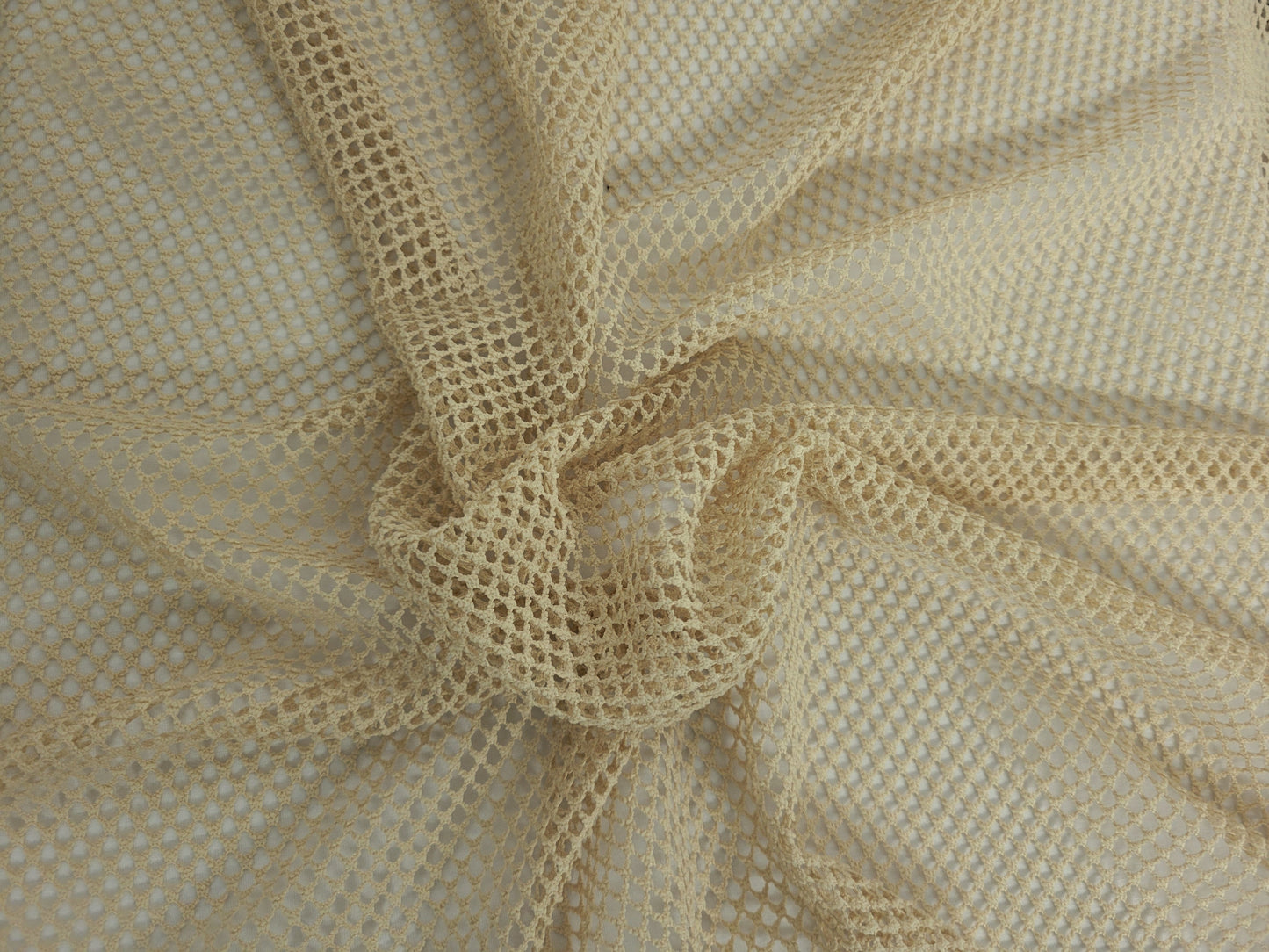 Nude Polyester Fishnet Knit