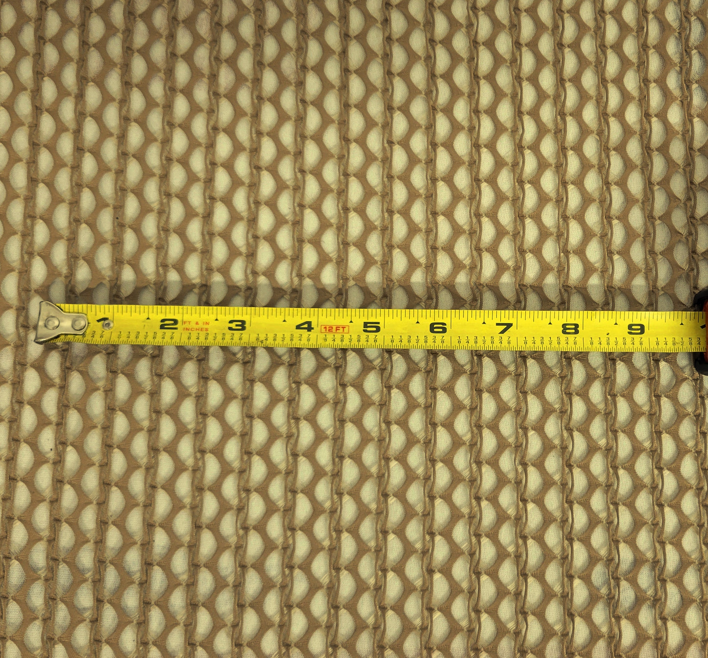 Taupe Nylon Polyester Fishnet Knit