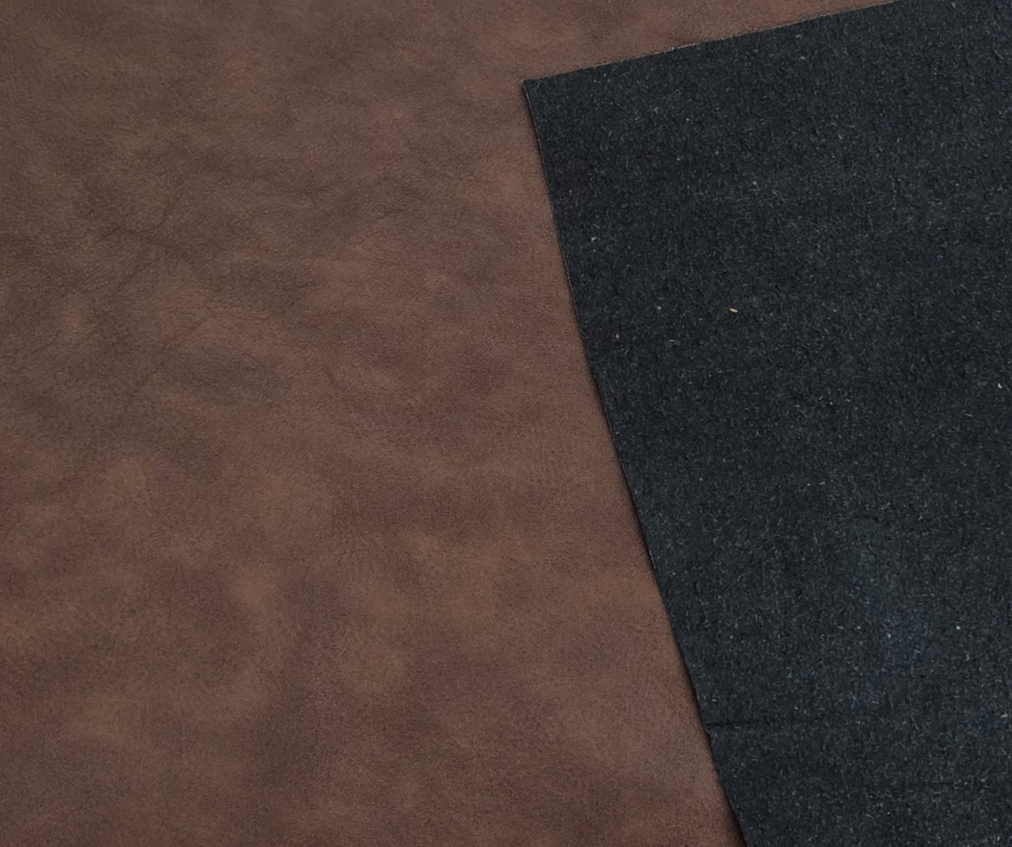 Brown Recycled Leather PU Blend Fabric