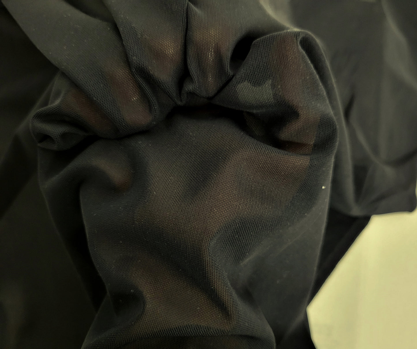 Black Nylon Spandex Power Mesh