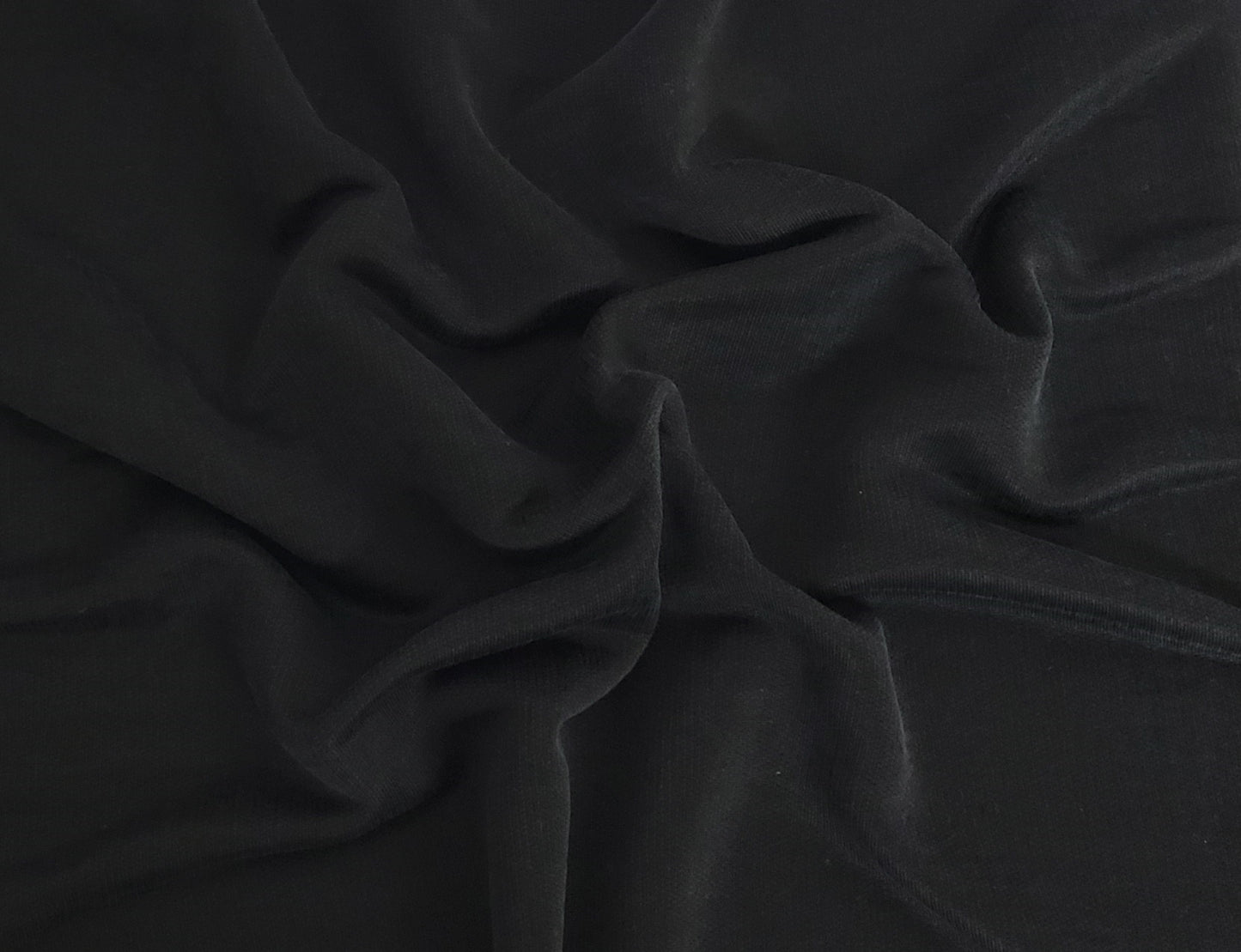 Black Cotton Rayon Blend French Terry