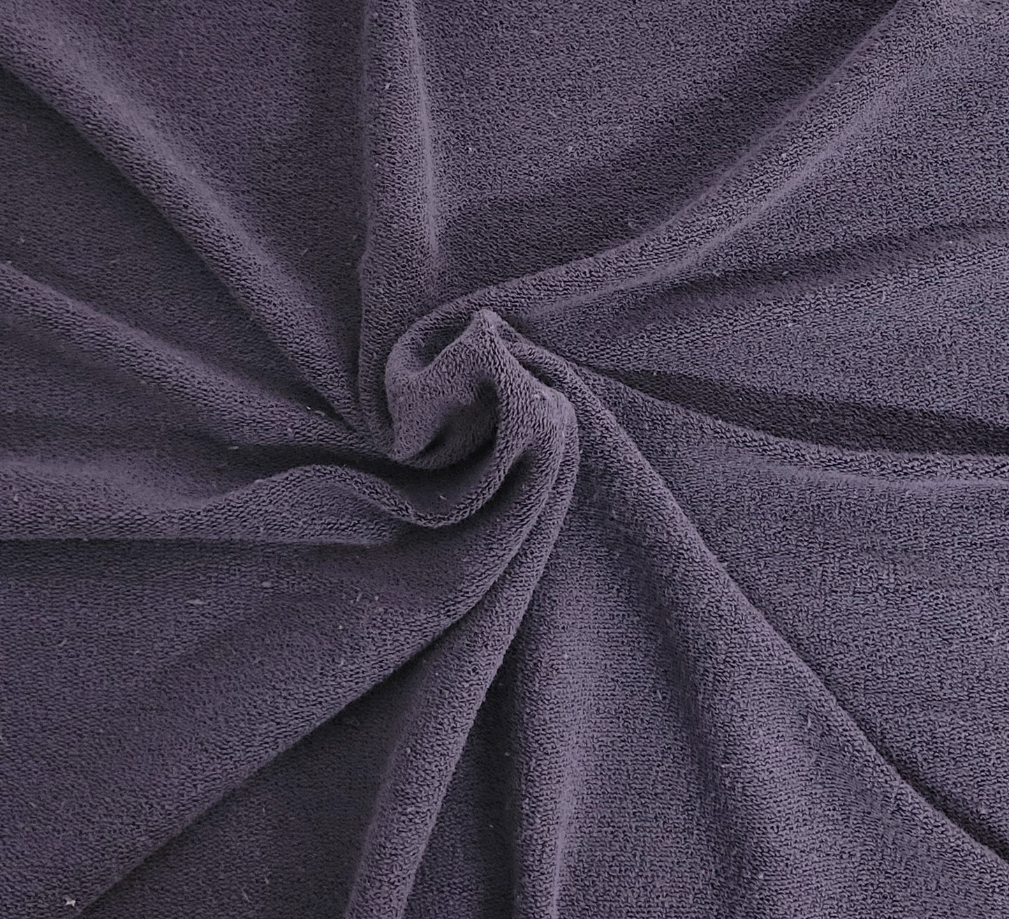 Eggplant Cotton Rayon Blend French Terry