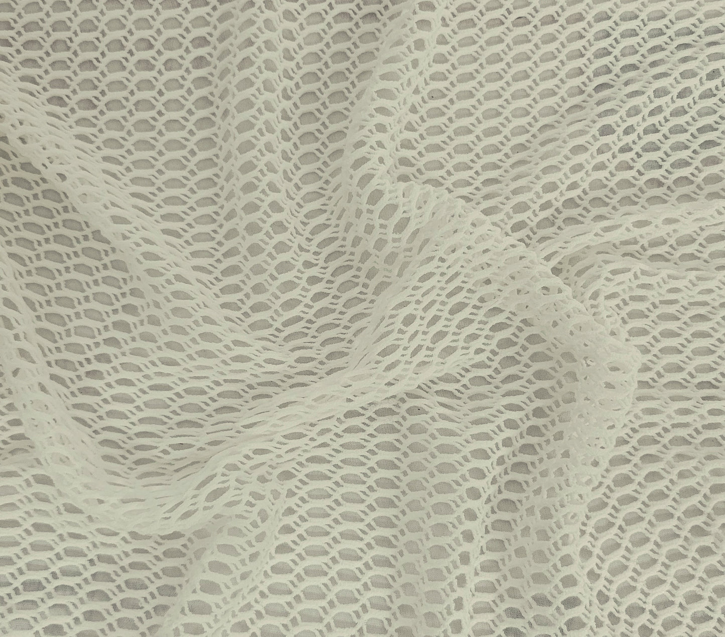 Natural Rayon Spandex Fishnet Knit