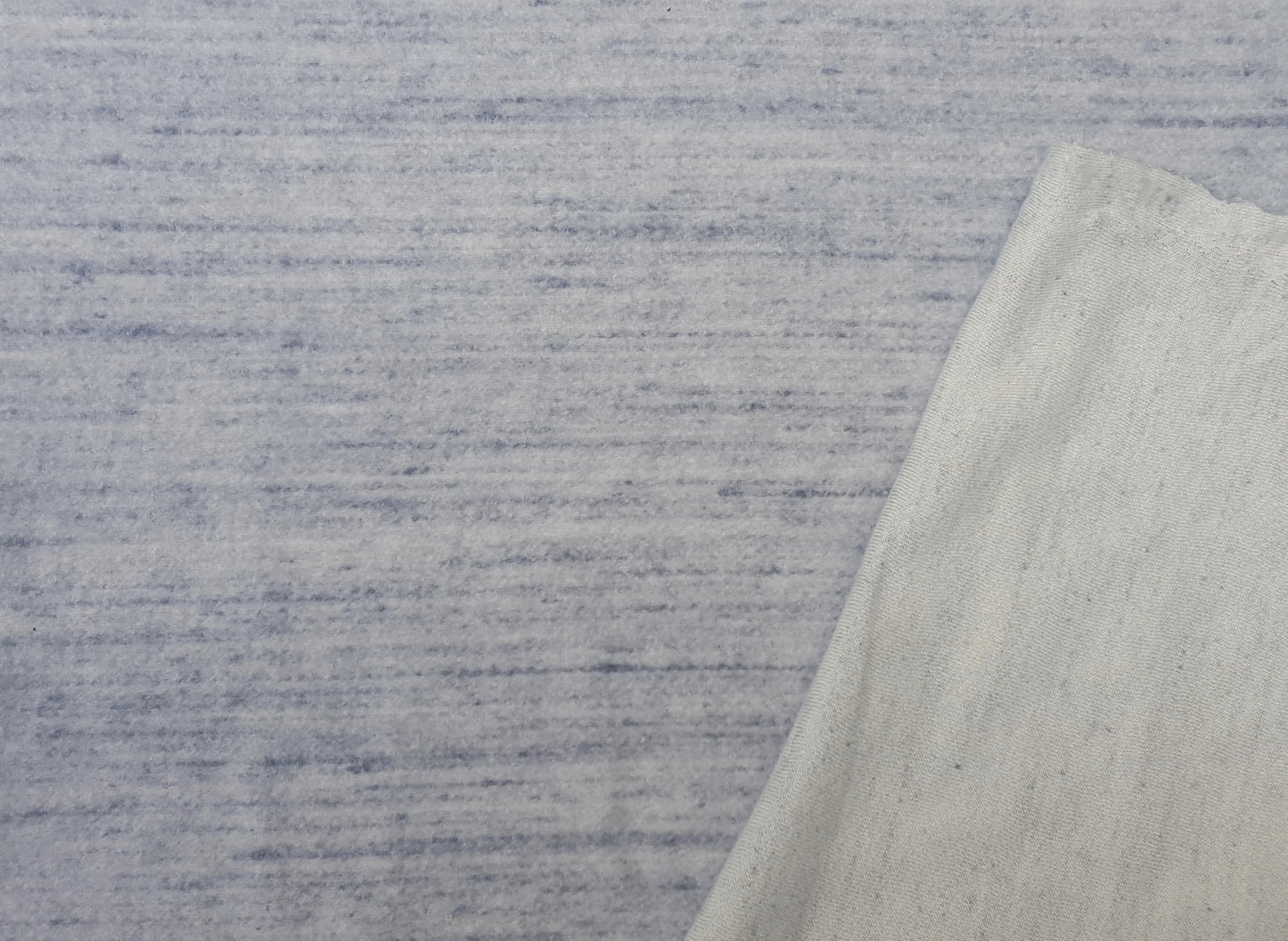 Denim Streaks Cotton Rich Fleece Knit