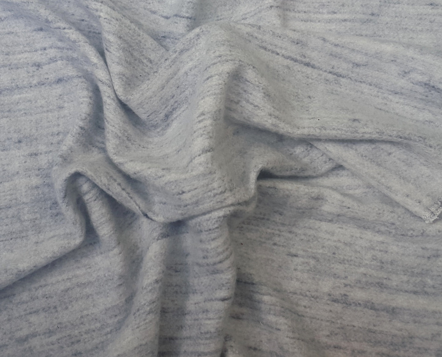 Denim Streaks Cotton Rich Fleece Knit