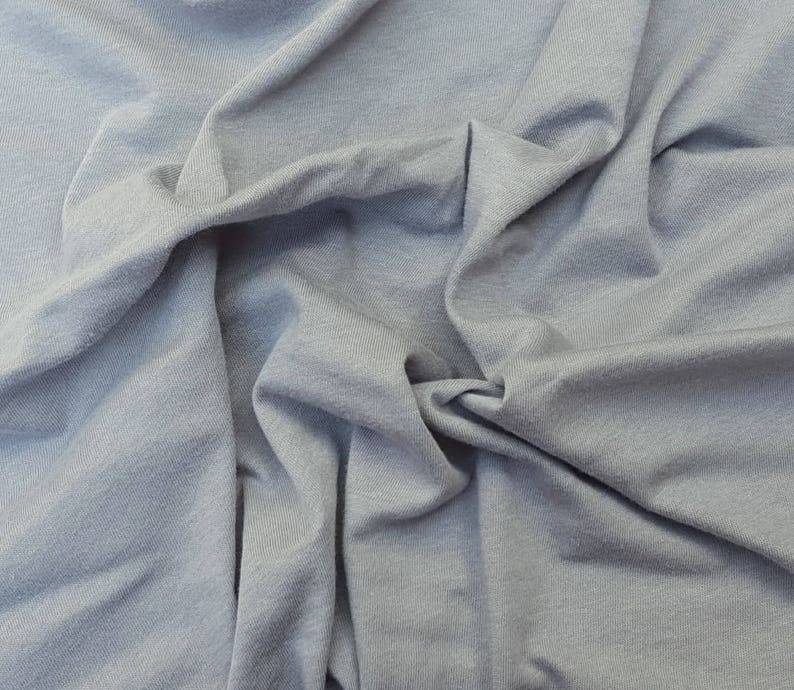 Frost Gray Cotton Jersey Fabric
