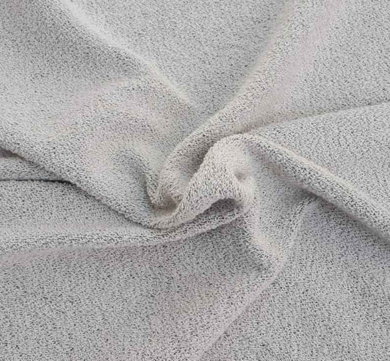 Lt. Charcoal Gray Tri Blend French Terry Knit