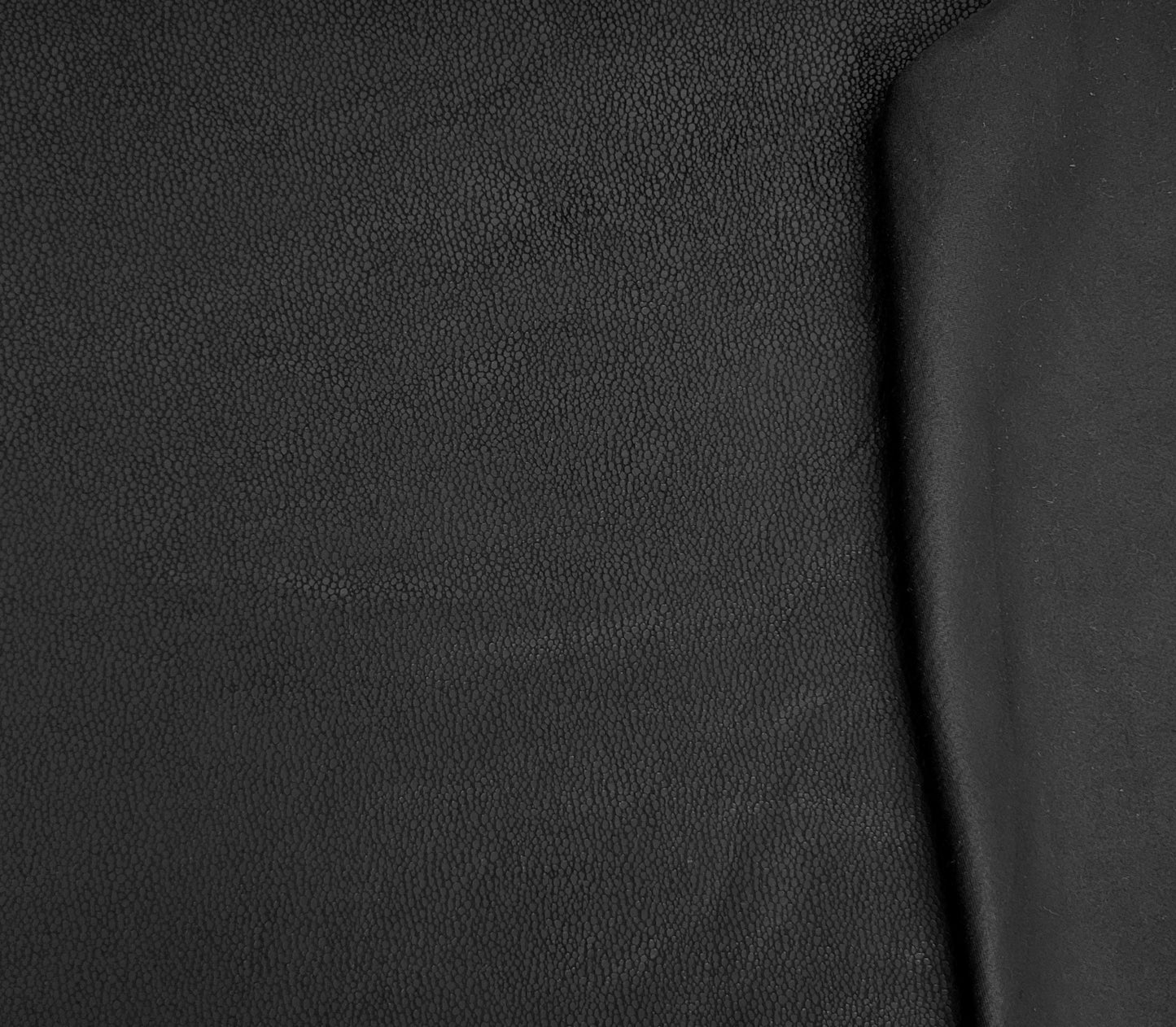 Black Pebble Print Stretchy Vegan Soft Leather