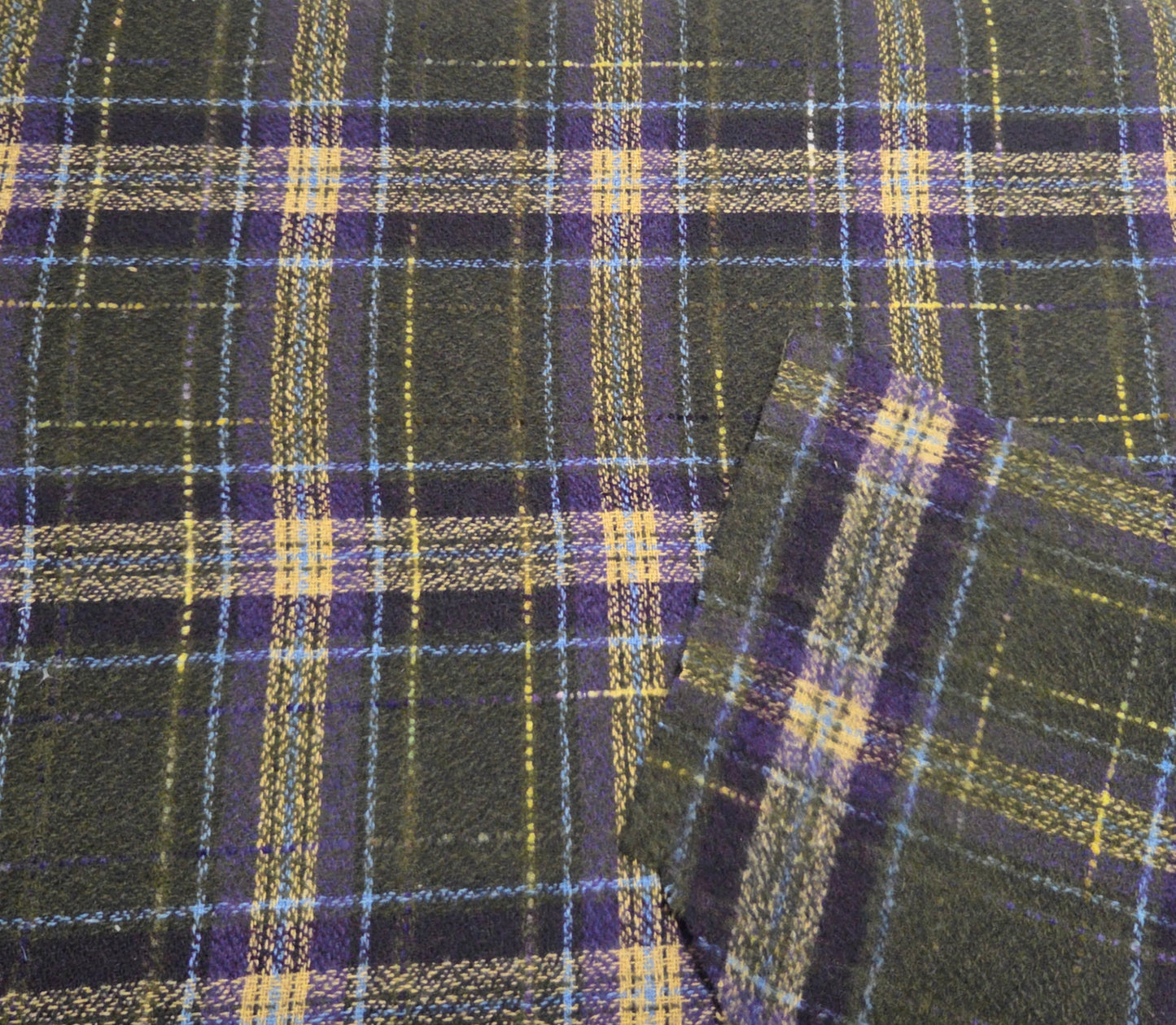 Deadstock Plaid Wool Acrylic