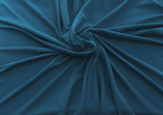 Teal Bamboo Spandex Jersey Knit