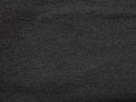 Heather Charcoal Bamboo Viscose Spandex 2x1 Rib
