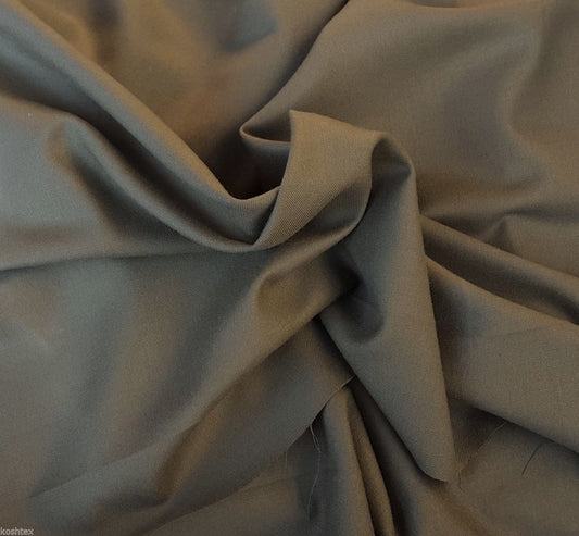 Olive Wool Suiting Fabric