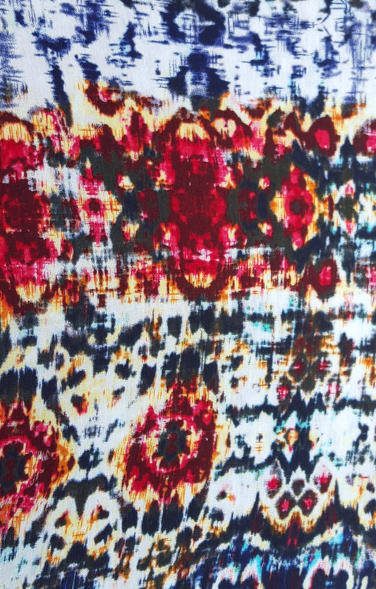 Rayon Spandex Tribal Print Jersey