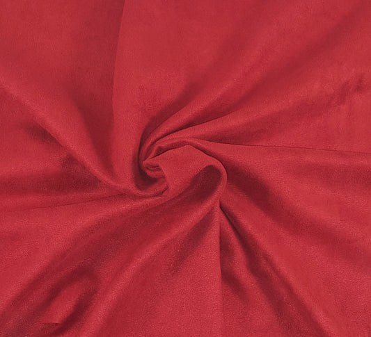 Red Double Sided Micro Vegan Suede