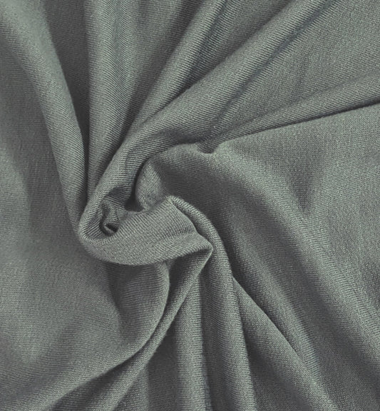 Steel Gray Supima Cotton Modal Spandex French Terry