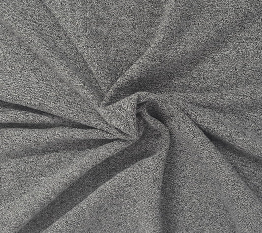 Lt. Charcoal Cotton French Terry Knit 330GSM