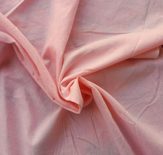 Pink Pre Washed Woven Cotton
