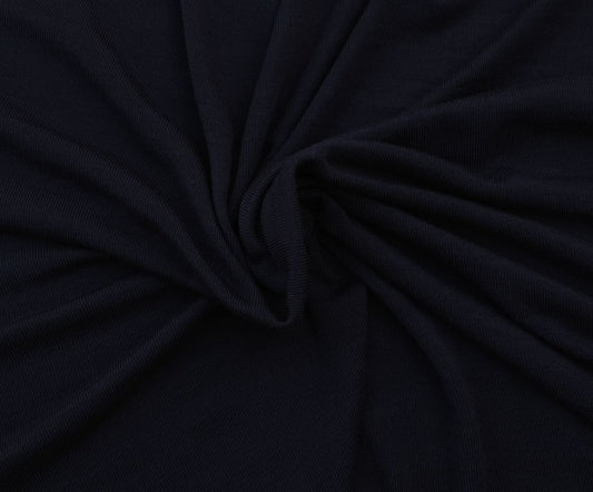 Navy 1x1 Rib Siro Modal Spandex