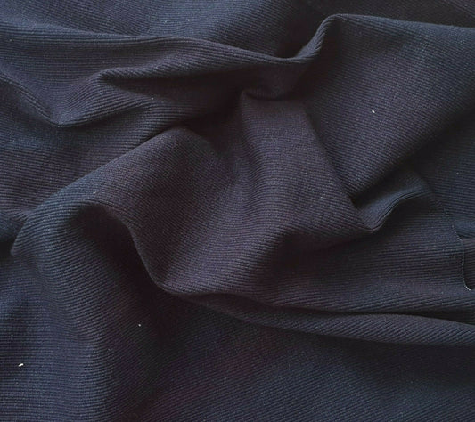 Indigo Dye Cotton Spandex 2x1 Tubular Rib