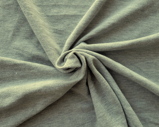 Heather Gray 100% Cotton Pique