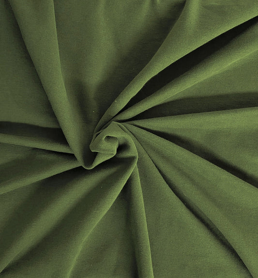 Olive Supima Cotton Spandex French Terry
