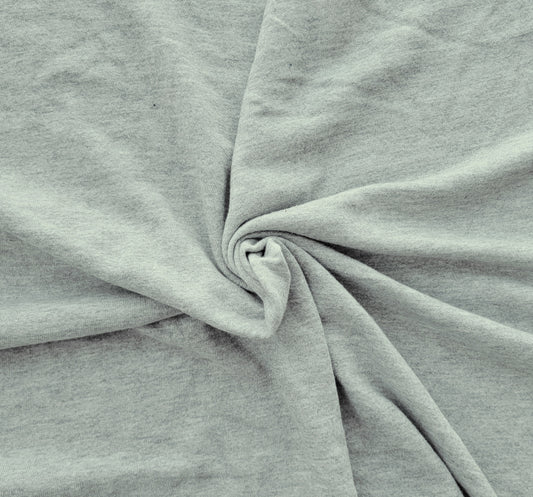 Lt. Heather Gray Cotton French Terry Knit