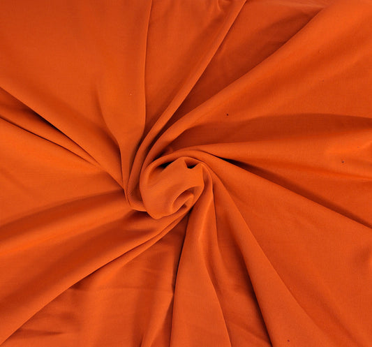 Pumpkin Nylon Spandex 1x1 Rib Knit