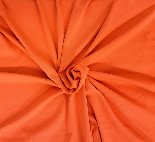 Salmon Nylon Spandex 1x1 Rib Knit