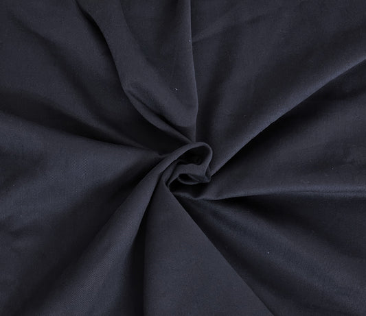 Navy 100% Brushed Cotton Twill