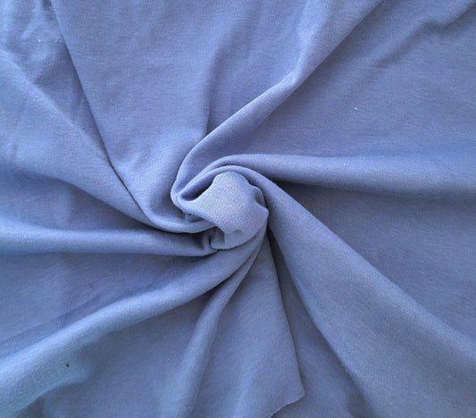 Sky Blue Cotton Poly Interlock Knit
