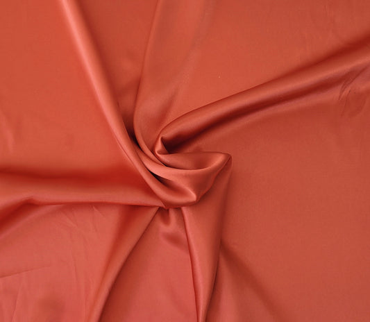 Orange Satin 100% Polyester