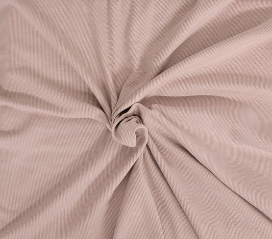 Pink Smoke Cotton Spandex 2x1 Rib