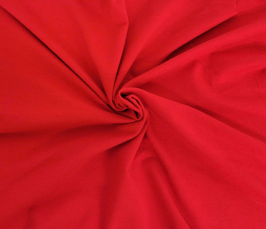 Red Cotton Spandex Jersey