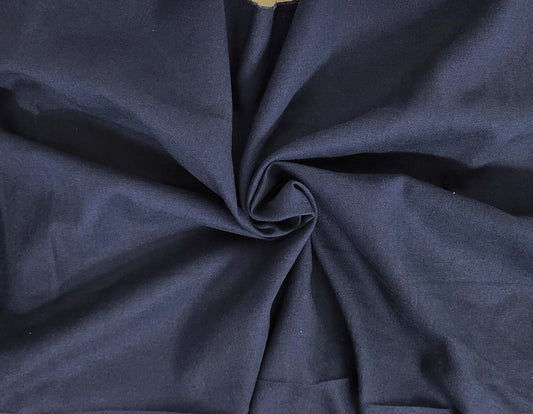 Navy Orange Linen Cotton