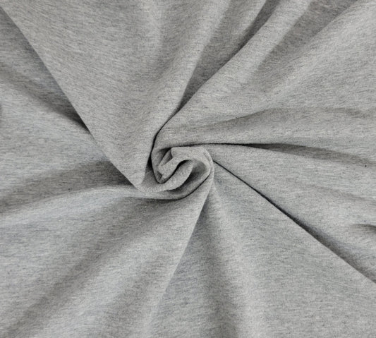 Heather Gray Modal Cotton Spandex French Terry 290GSM