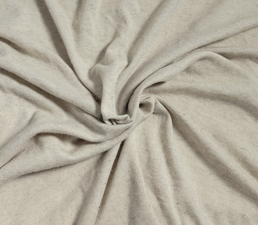 Natural Linen Cotton Jersey Knit 130GSM 52"