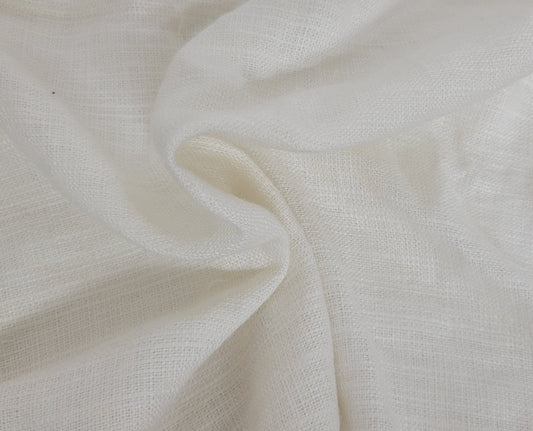 Off White 100% Woven Linen 200 GSM