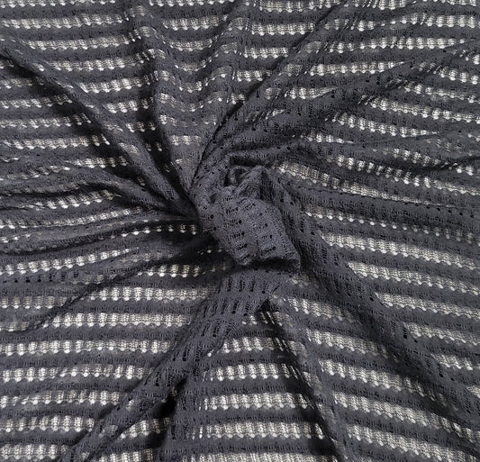 Navy Polyester Sweater Knit