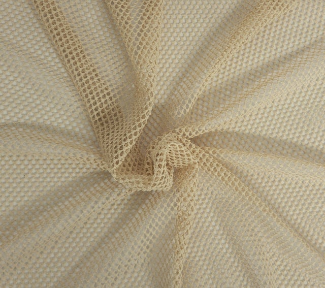 nude skin tone fishnet knit fabric by the yard and wholesale los angeles