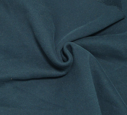 Navy Heavyweight 100% Cotton Sweatshirt Fleece Knit Fabric 400GSM