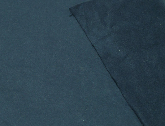 heavyweight 400gsm navy cotton sweatshirt fleece knit fabric for premium high end hoodies, zip ups, blanket