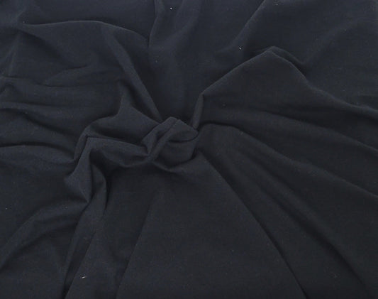 Cotton Jersey Knit Fabric Black 180GSM