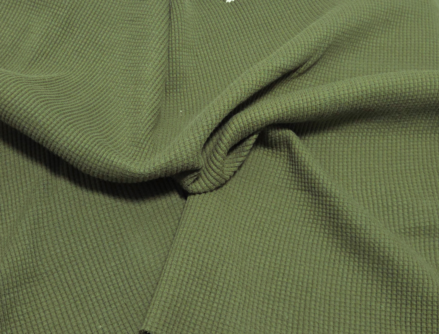 Cotton Thermal Knit Fabric Fern