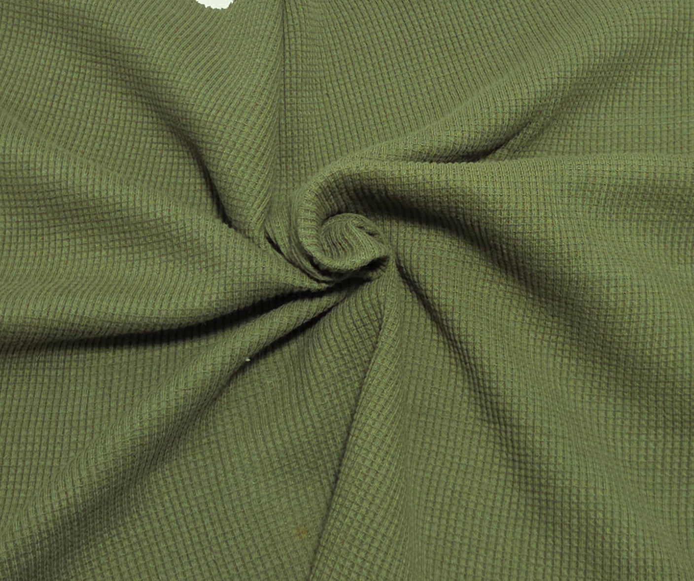 Cotton Thermal Knit Fabric Fern