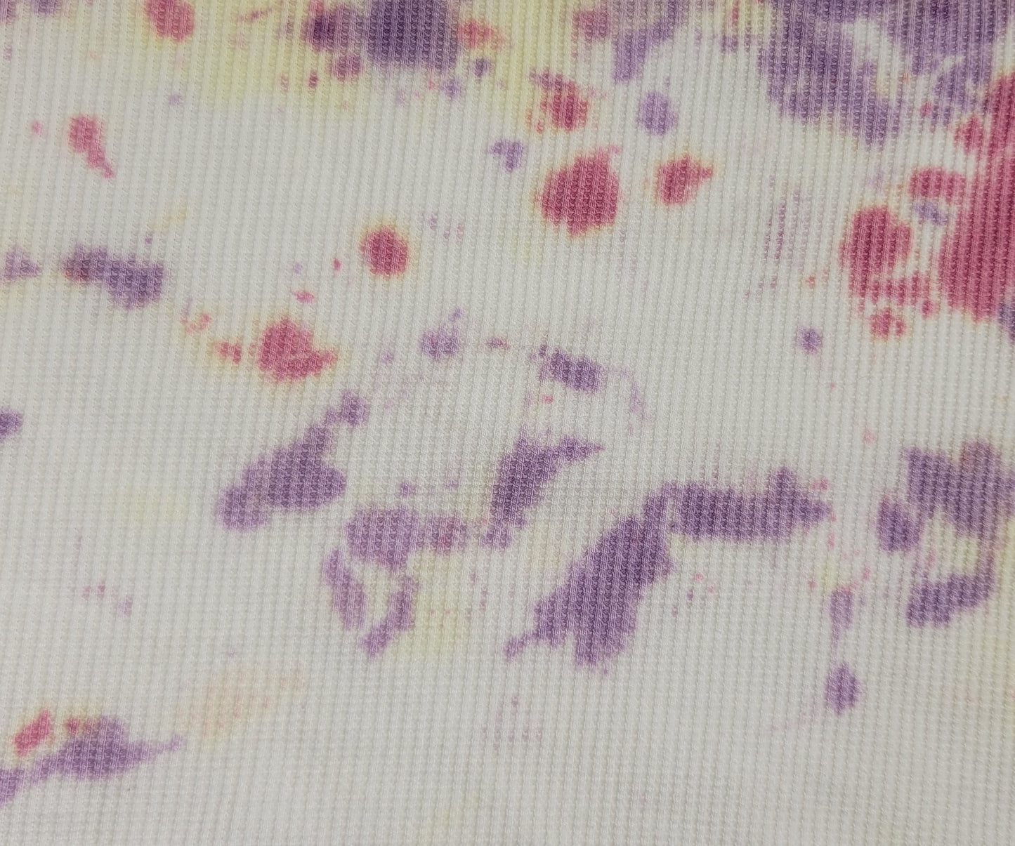 Cotton Thermal Knit Fabric Tie Dye 240GSM Fabric